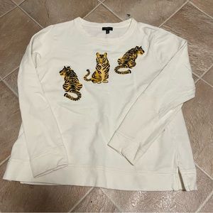 Talbots Embroidered Tigers Long Sleeve